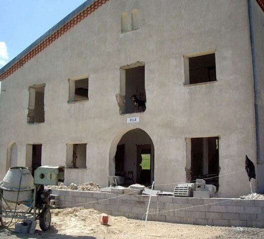 Facade de la villa bioclimatique